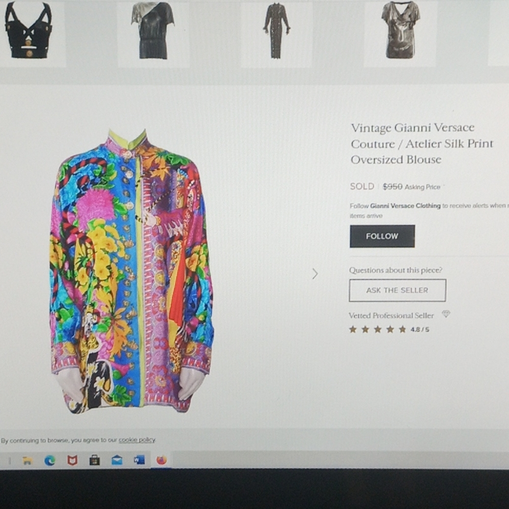 Gianni Versace atelier silk shirt - Picture 7 of 16